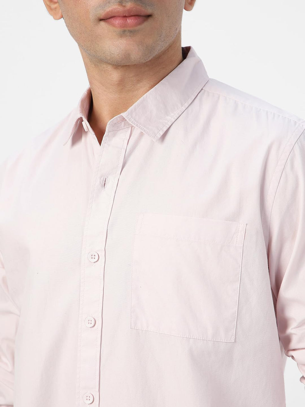 Urbano Fashion Men's Cotton Full Sleeve Regular Fit Casual Solid Shirt