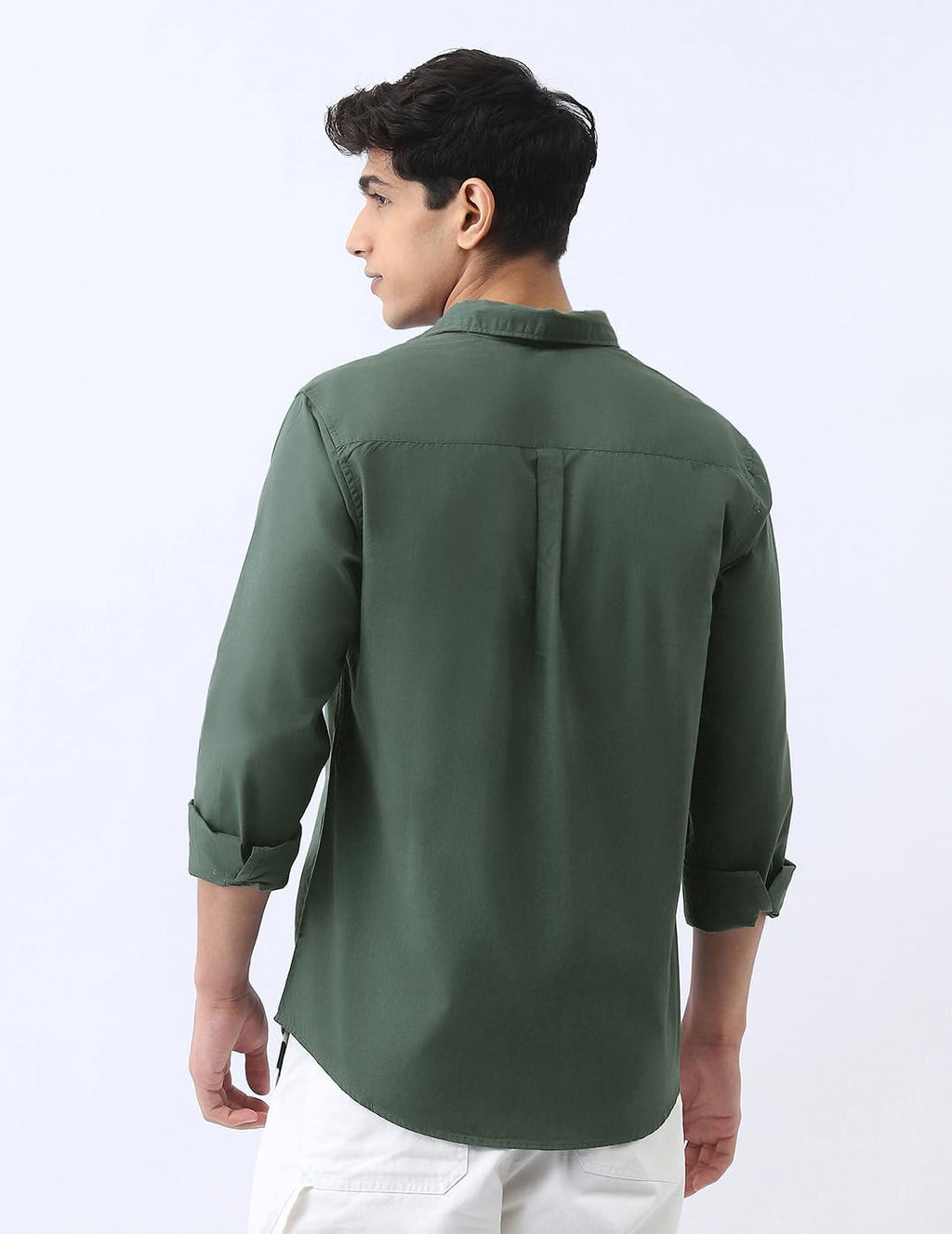 Urbano Fashion Men's Cotton Full Sleeve Regular Fit Casual Solid Shirt