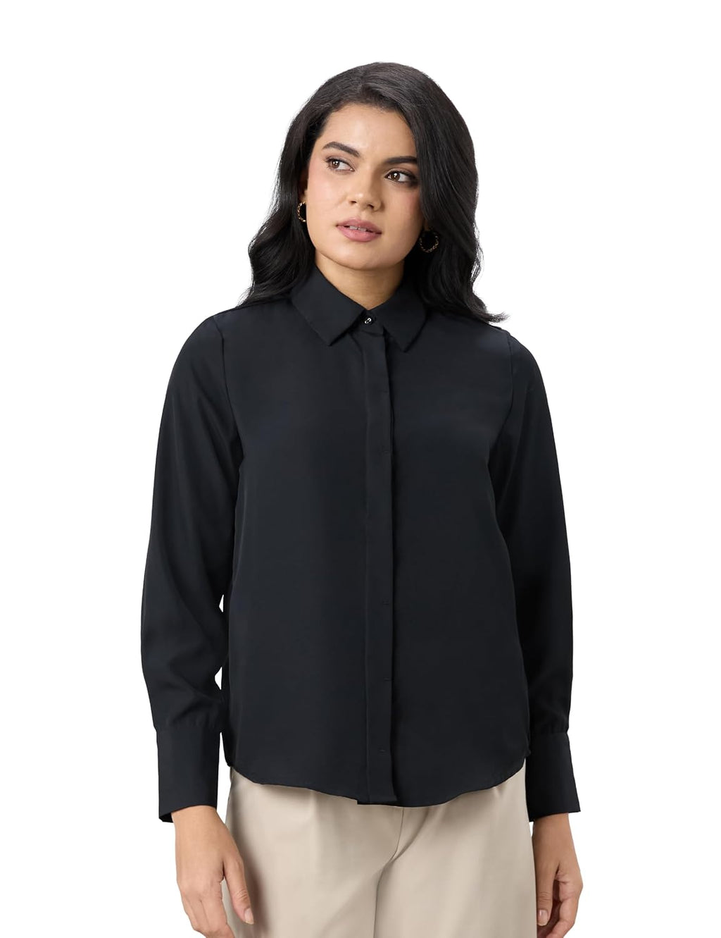 Symbol Premium Women's Soft Formal Shirt (Button Down | Regular Fit | Desk-to-Dinner) (Available in Plus Sizes)