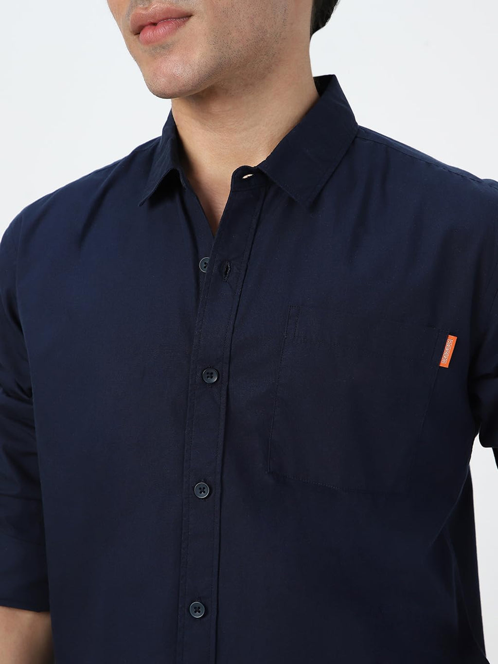 Urbano Fashion Men's Cotton Full Sleeve Regular Fit Casual Solid Shirt