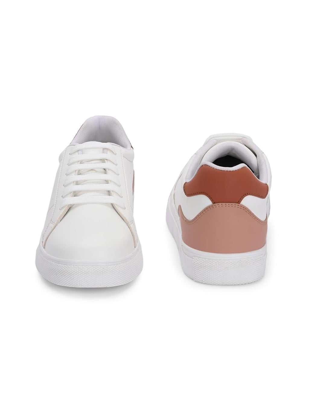 Centrino Women Casual Shoes | Colorblock Sneakers with Ultra Soft Cushion Lace-Up Shoes All-Day Comfort | Trendy & Lightweight Design | Low Top Flat Sole(7611)