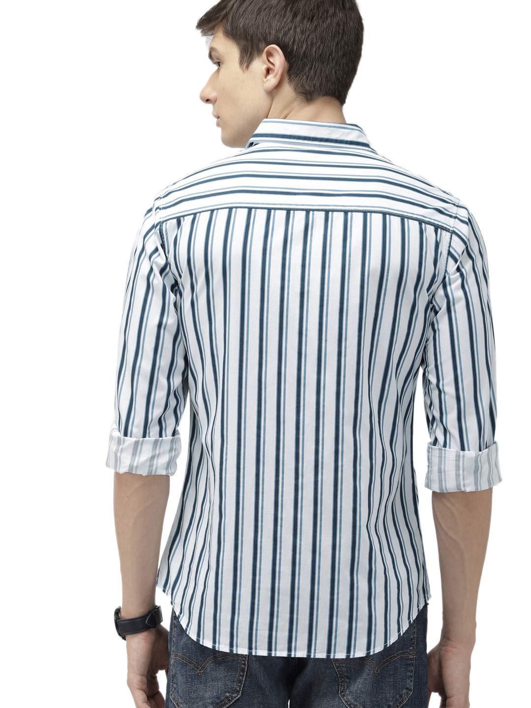 The Indian Garage Co Men Slim Fit Checkered Full Sleeves Spread Collar Casual Shirt