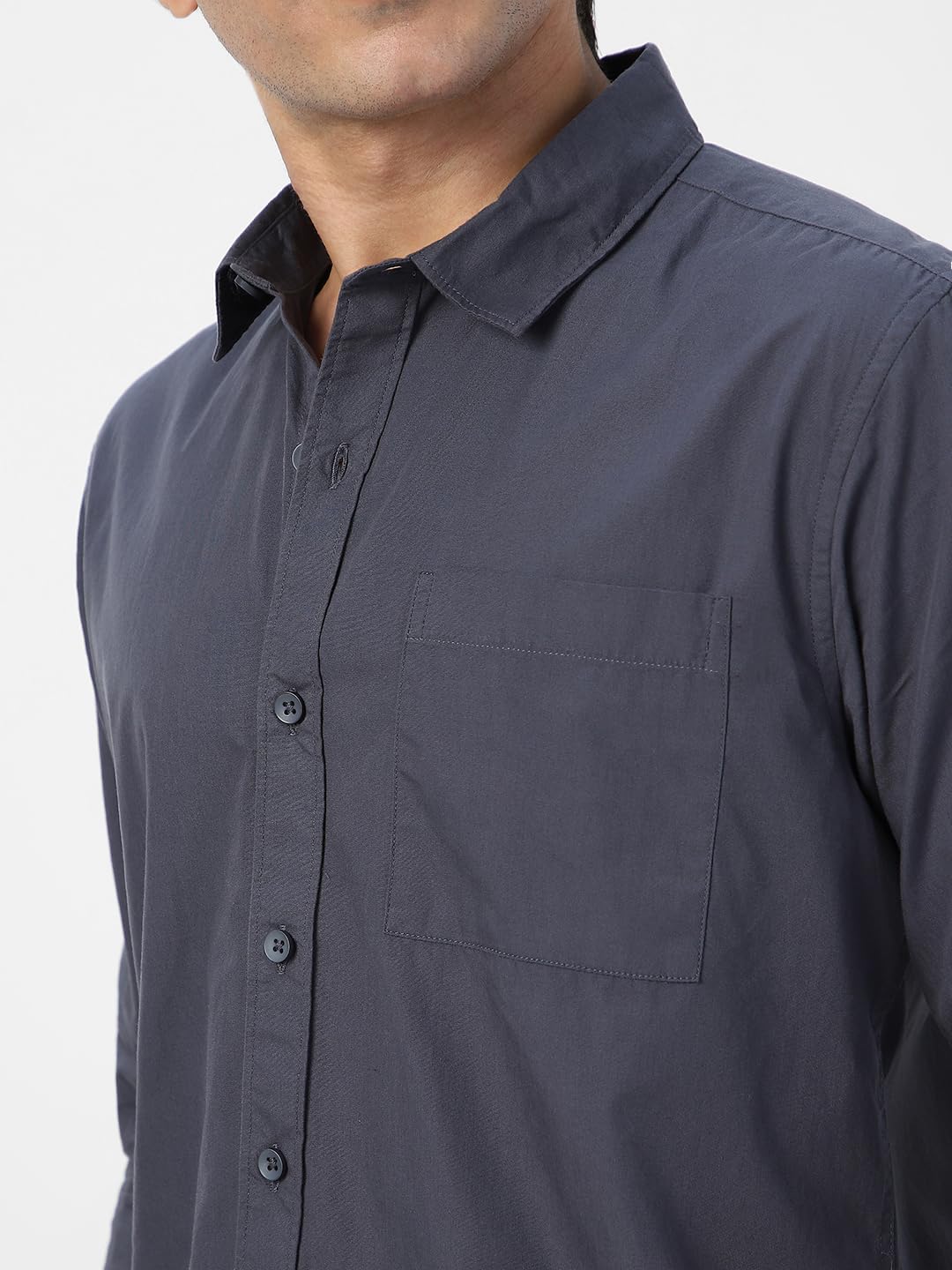 Urbano Fashion Men's Cotton Full Sleeve Regular Fit Casual Solid Shirt