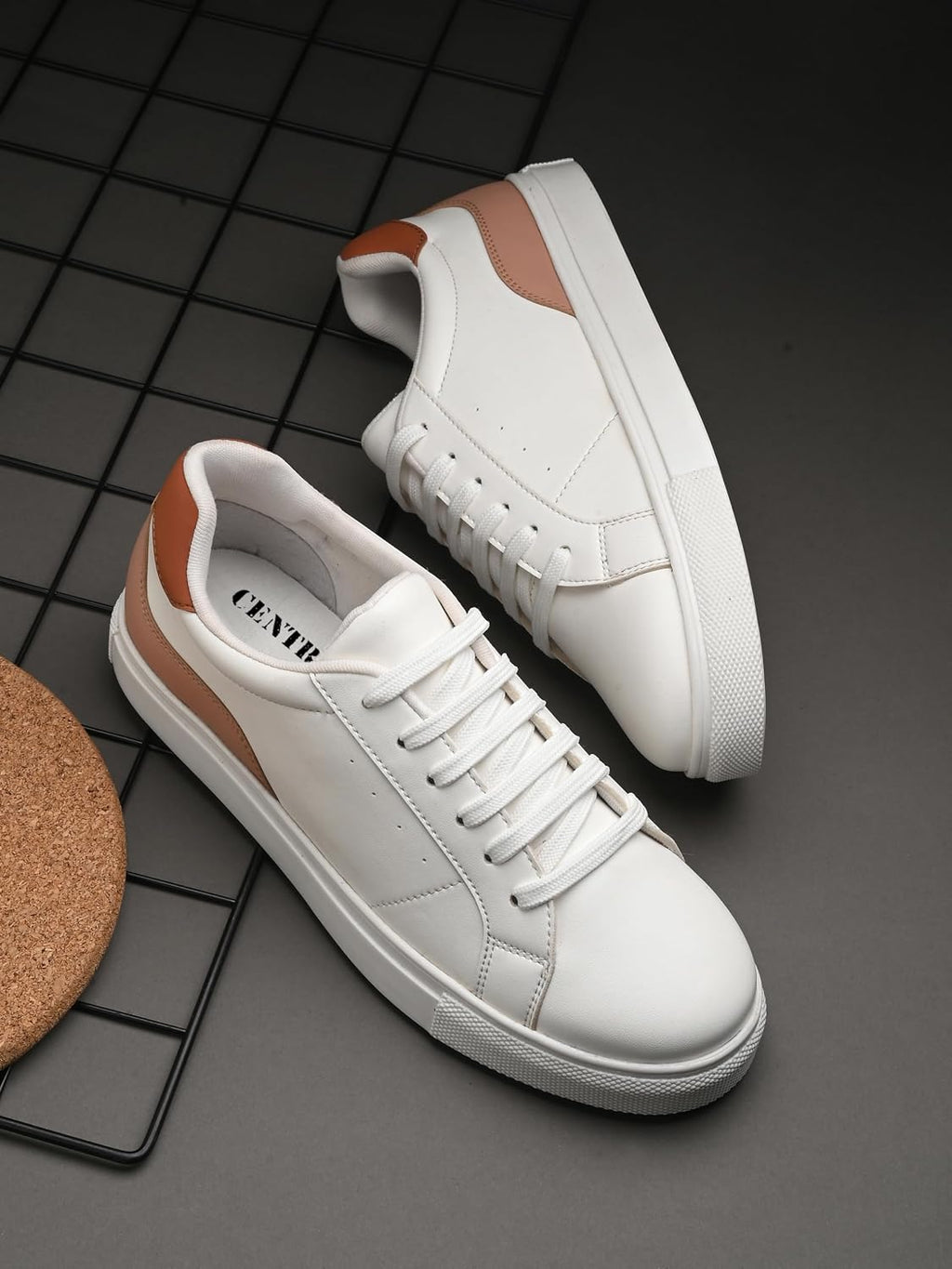 Centrino Women Casual Shoes | Colorblock Sneakers with Ultra Soft Cushion Lace-Up Shoes All-Day Comfort | Trendy & Lightweight Design | Low Top Flat Sole(7611)