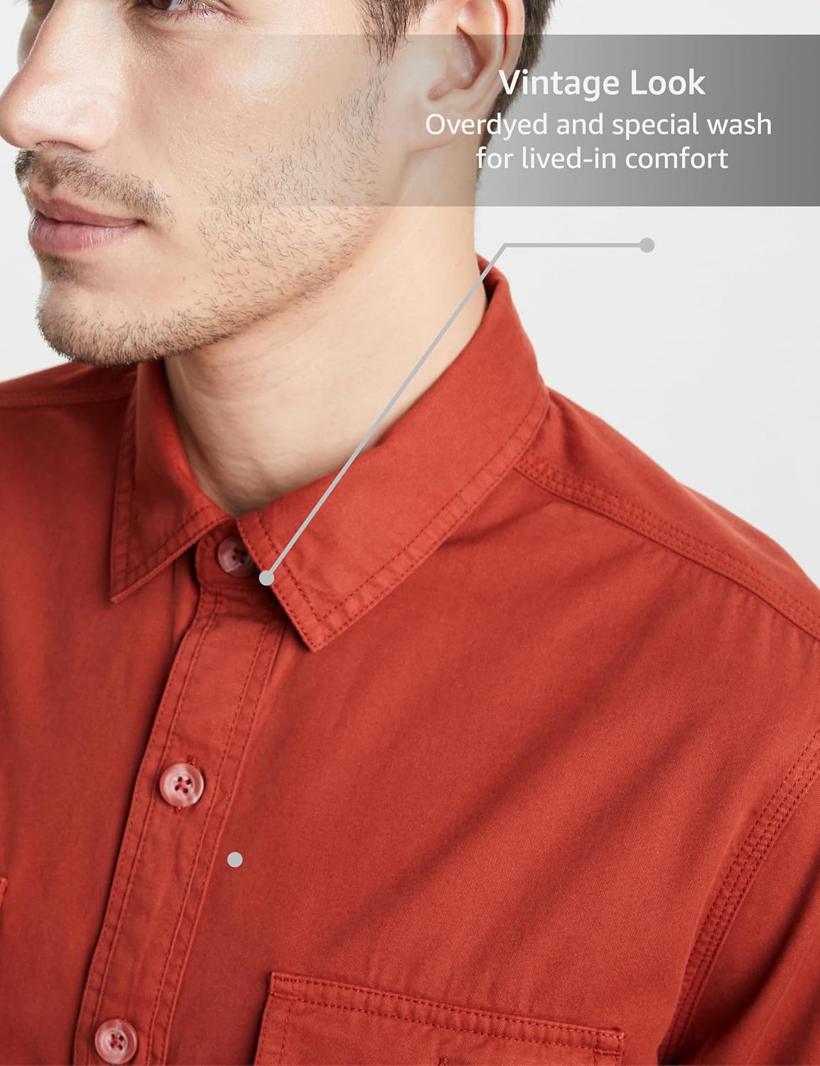 Symbol Premium Men Long Sleeve Casual Washed Cotton Twill Shirt (Regular Fit)